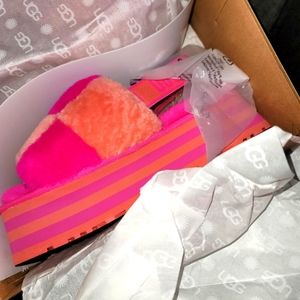 Ugg DISCO platform slingback color block